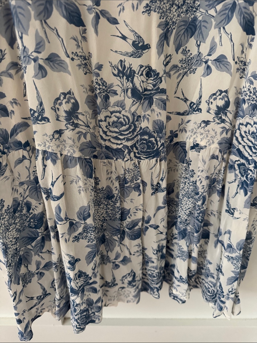 REFORMATION Blue White Floral Nikita Dress 10 - Picture 5 of 11